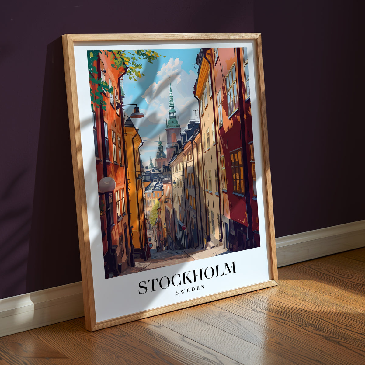 Whispers Of Stockholm poster på vägg i hemmiljö – Bozetto