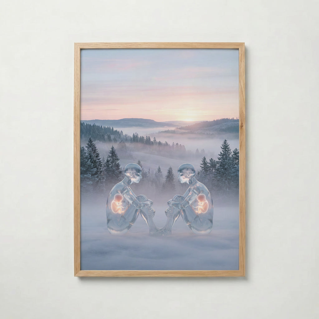 Still Reflection Poster i ekram, premiumtryck från Bozetto