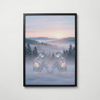 Still Reflection Poster i svart ram, tryckt i Sverige