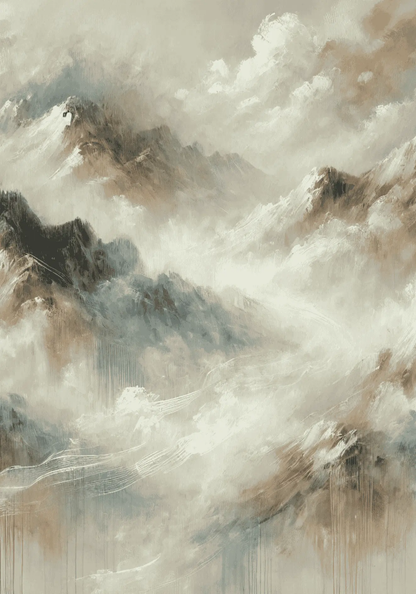 Mountains of Tranquility Poster