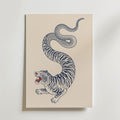Tiger Serpent I Poster – canvas utan passepartout