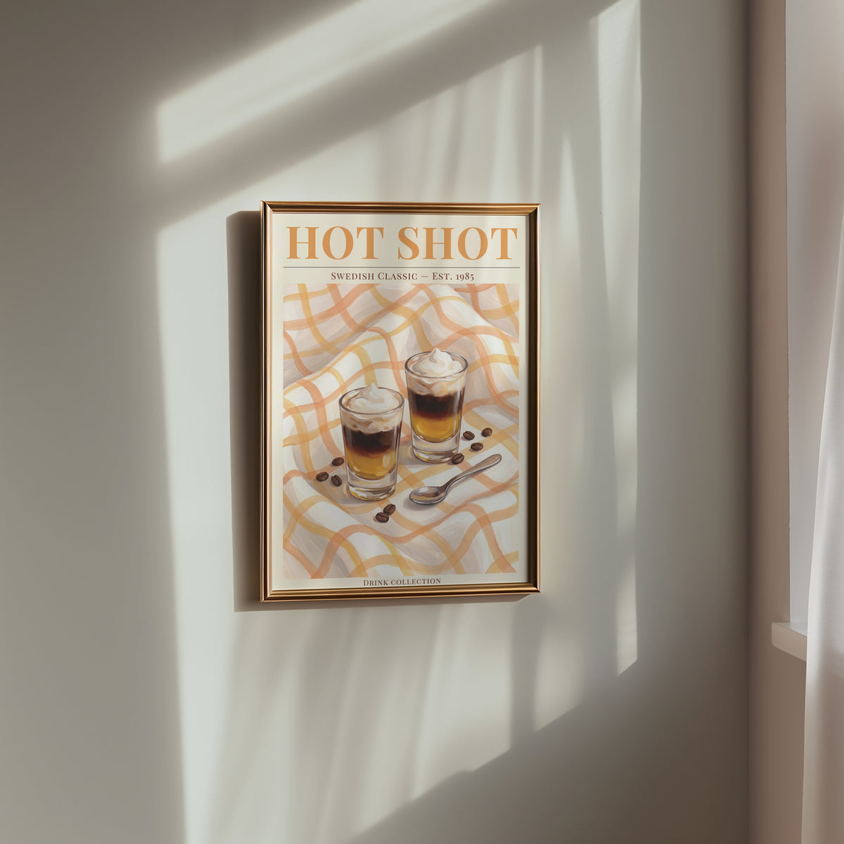 Two Hot Shots Please poster i inramad rumsmiljö – Bozetto konsttryck i hög tryckkvalitet
