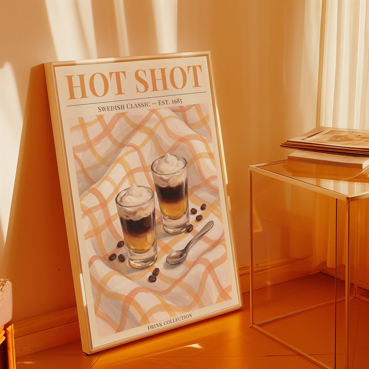 Two Hot Shots Please poster i stilren inredning – Bozetto konsttryck i hög tryckkvalitet