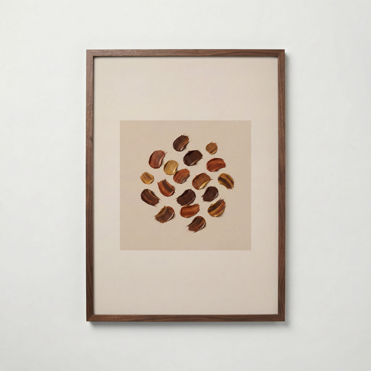 Umber Scatter Poster – valnötsram