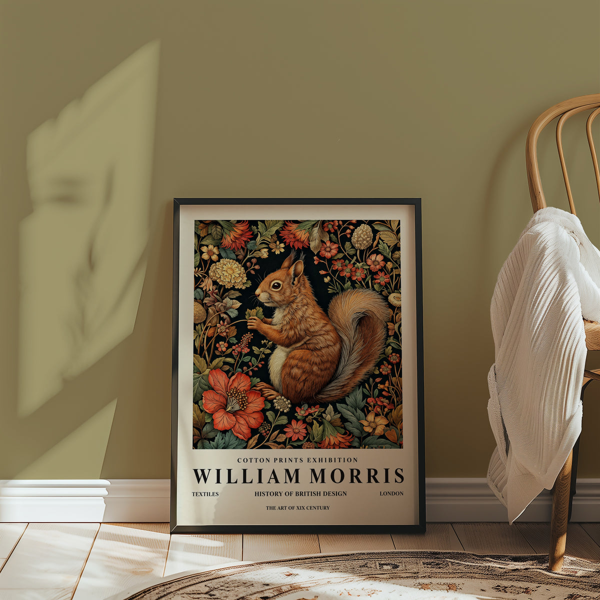 William Morris Squirrel Poster – i rum 4