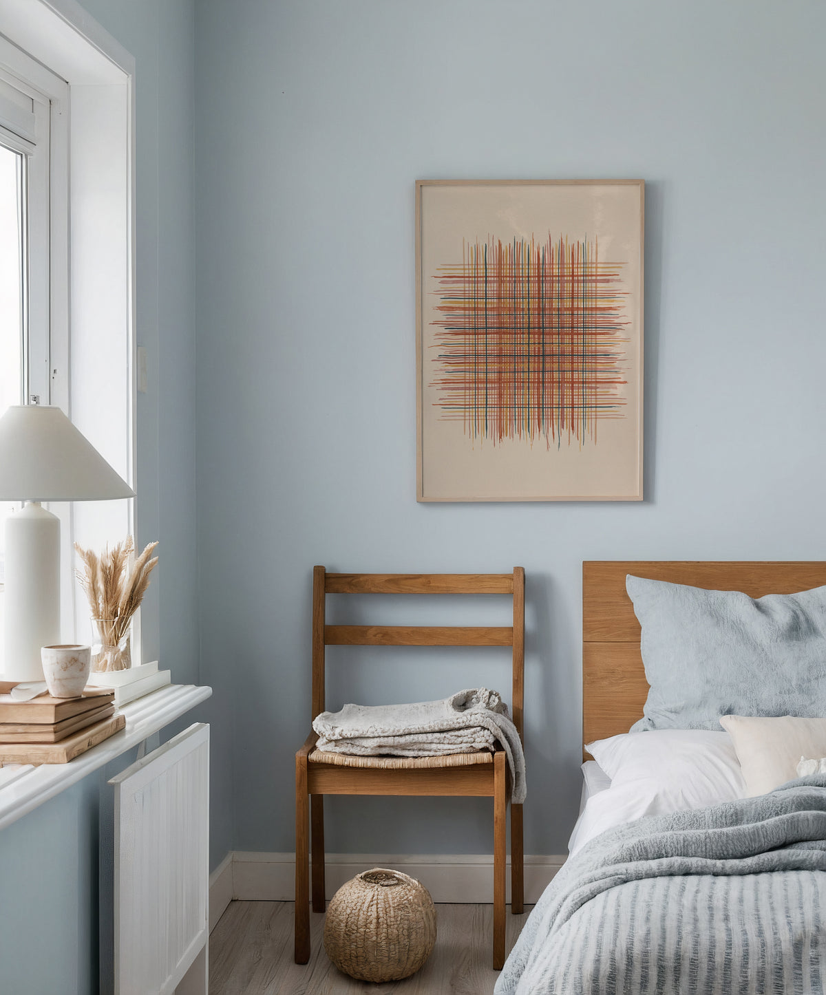 Woven Ember Poster i hall med dämpat dagsljus
