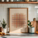 Woven Ember Poster som blickfång på neutral kalkad vägg