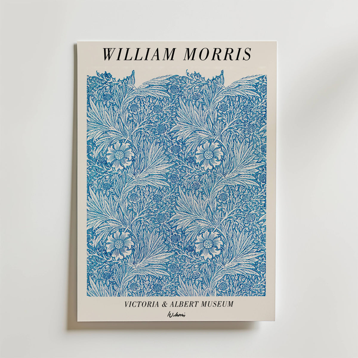 William Morris Victoria & – stilfullt konsttryck från Bozetto, tryckt på matt finpapper