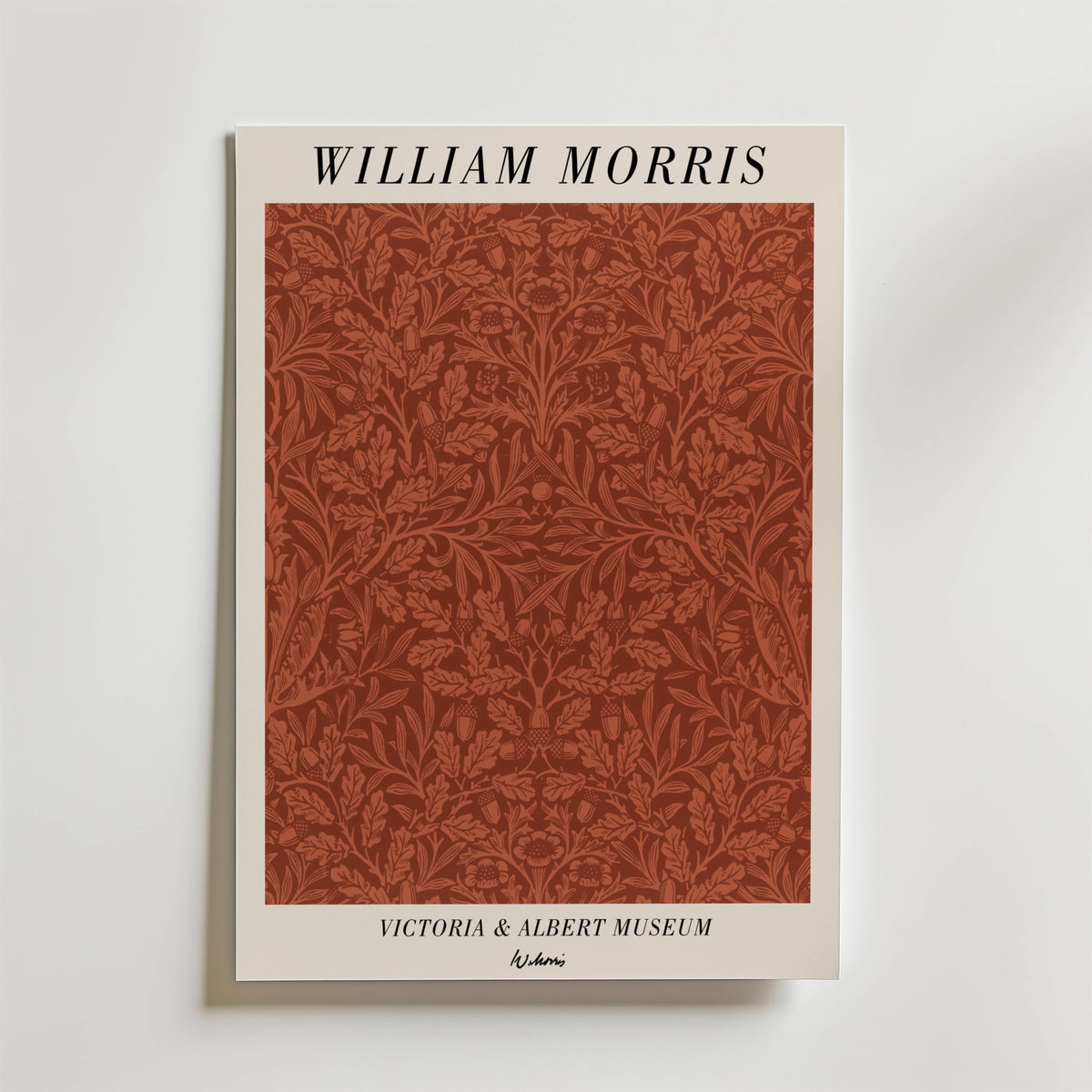 William Morris Victoria & – stilfullt konsttryck från Bozetto, tryckt på matt finpapper