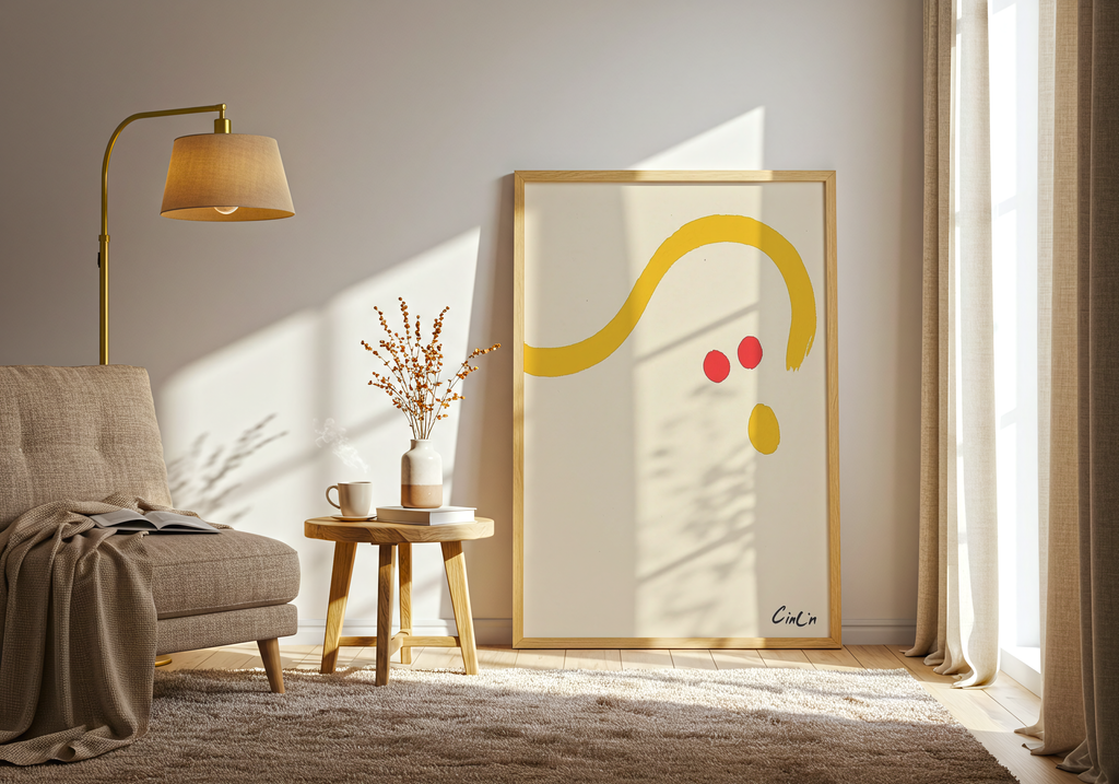 Cin Cin Minimalist poster visad rakt fram – Bozetto affisch i hög tryckkvalitet i hög tryckkvalitet