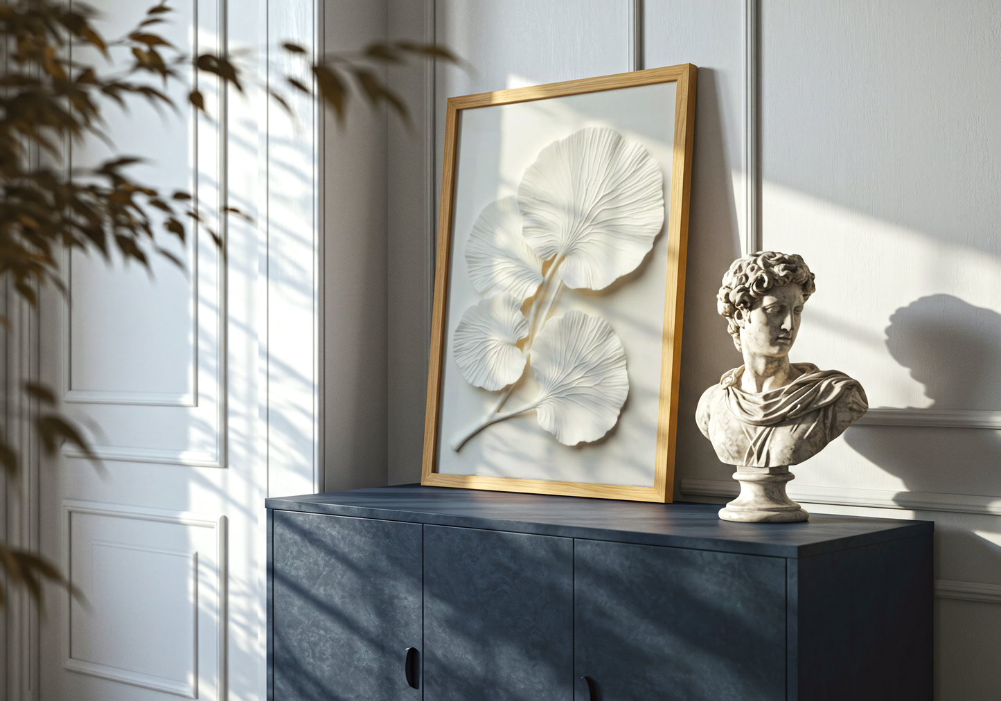 Ginkgo Leaf Textured No.2 Poster