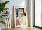 Champagne In Space poster visad rakt fram – Bozetto affisch i hög tryckkvalitet i hög tryckkvalitet