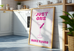 Just One More Round – stilfullt konsttryck från Bozetto, tryckt på matt finpapper
