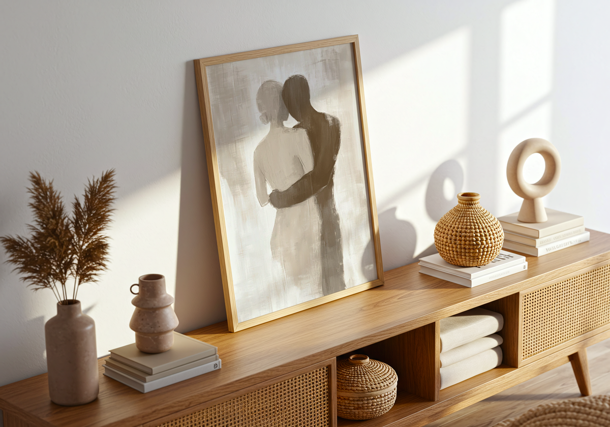 Abstract Love – affisch med snyggt motiv, köp enkelt hos Bozetto i flera storlekar
