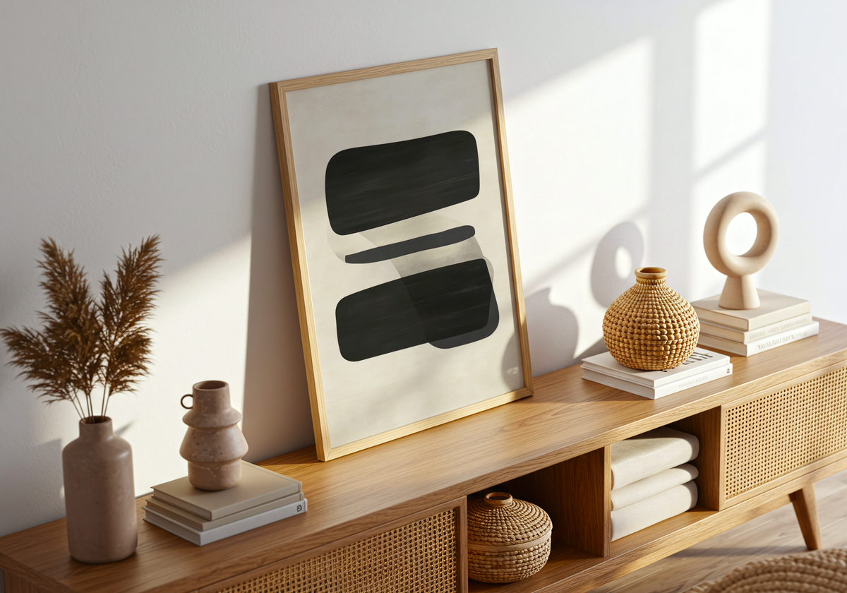 Abstract Layers poster visad rakt fram – Bozetto affisch i hög tryckkvalitet i hög tryckkvalitet