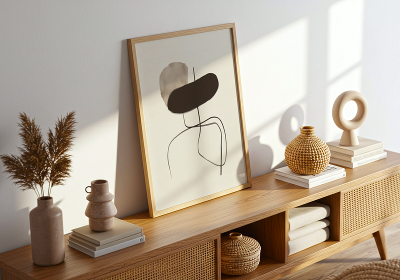 Geometric Silhouette Poster