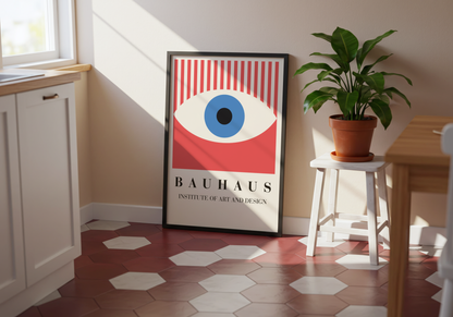 Bauhaus Eye Design Poster