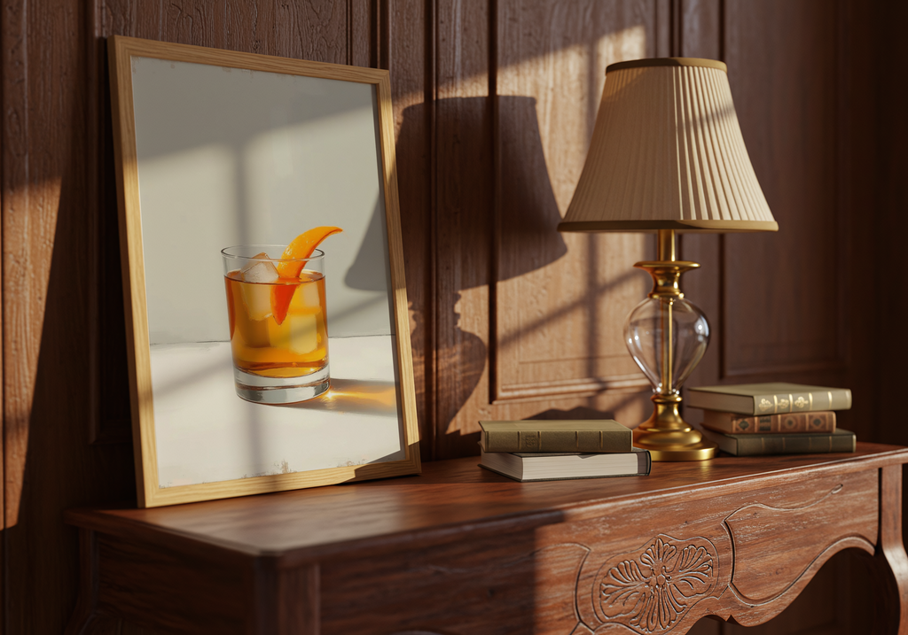 Whiskey Orange Garnish – affisch med stilfullt motiv från Bozetto i hög kvalitet
