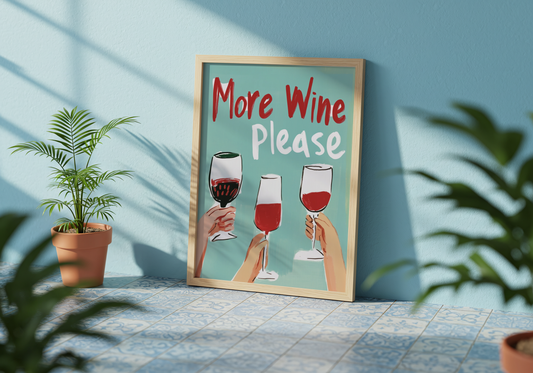 More Wine Please Poster