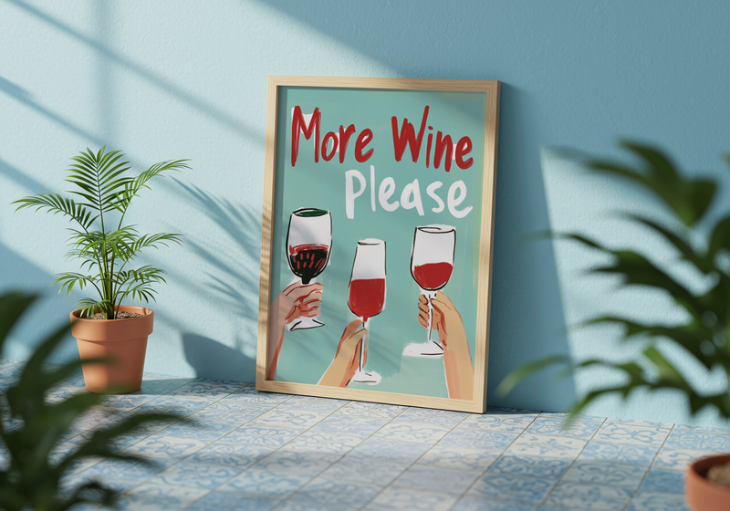 More Wine Please Poster