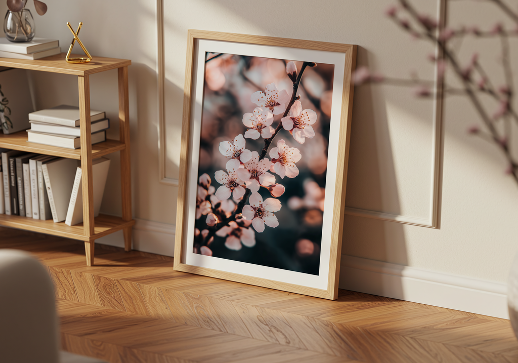Cherry Blossom poster visad rakt fram – Bozetto affisch i hög tryckkvalitet i hög tryckkvalitet