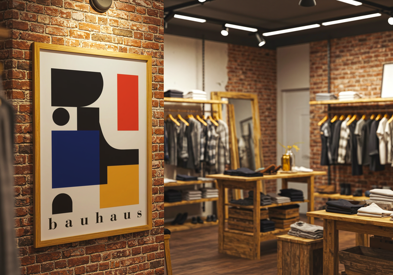 Bauhaus Geometric Shapes Poster