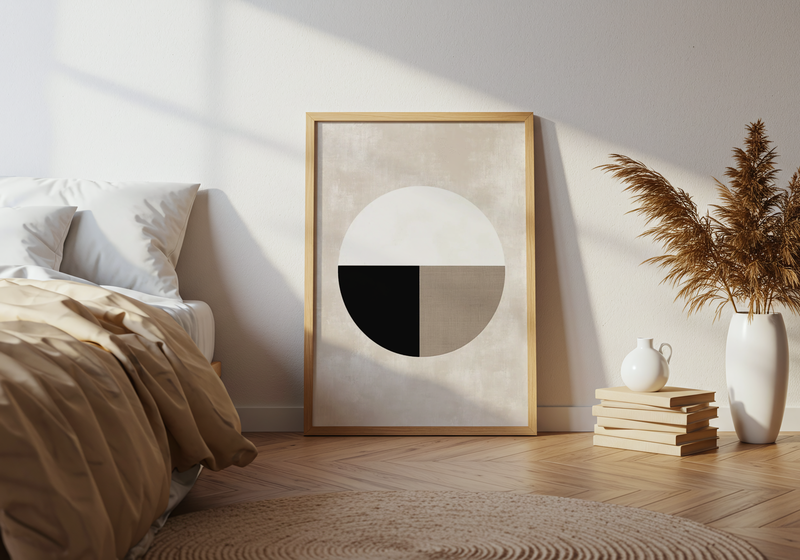 Abstract Single Round Shape Poster