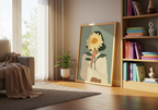 Hidden sunflower No.2 poster visad rakt fram – Bozetto affisch i hög tryckkvalitet