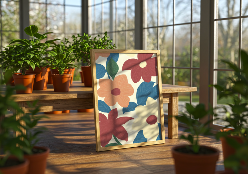 Multicolor Leaves Poster